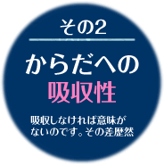 からだへの吸収率