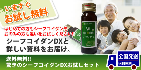 いまだけシーフコイダンDX無料サンプルプレゼント